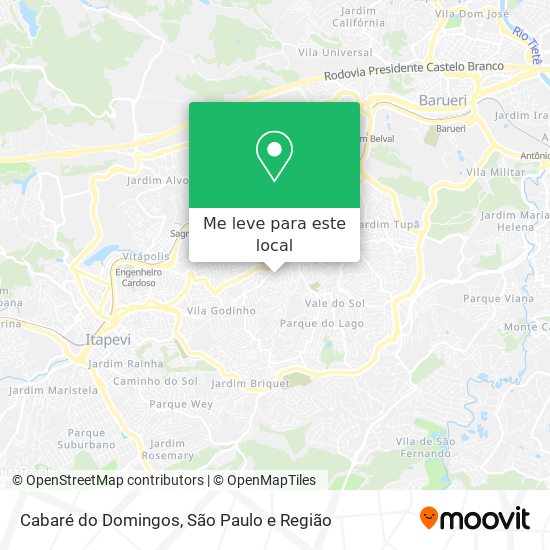 Cabaré do Domingos mapa