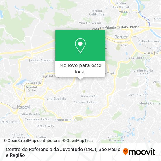 Centro de Referencia da Juventude (CRJ) mapa