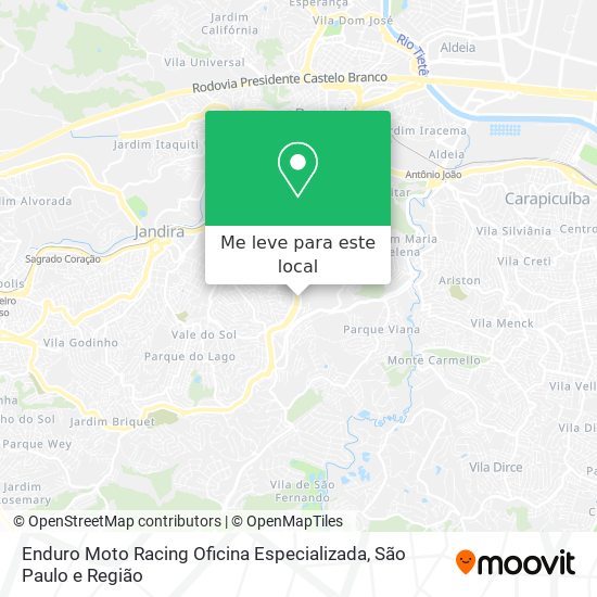 Enduro Moto Racing Oficina Especializada mapa