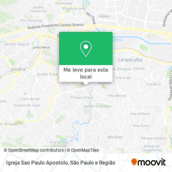 Igreja Sao Paulo Apostolo mapa