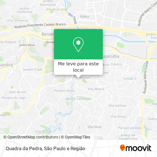 Quadra da Pedra mapa