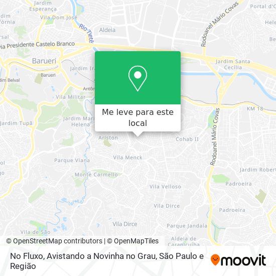 No Fluxo, Avistando a Novinha no Grau mapa