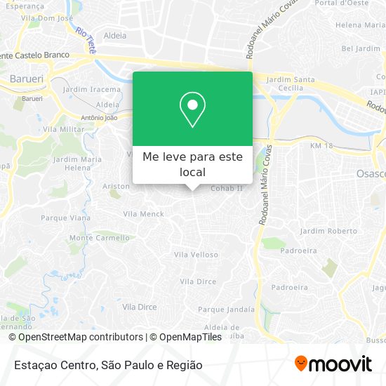 Estaçao Centro mapa