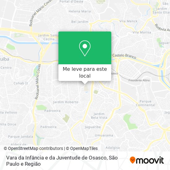Vara da Infância e da Juventude de Osasco mapa