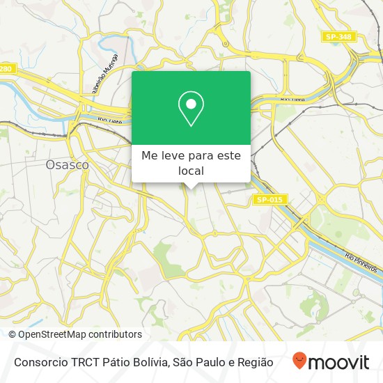 Consorcio TRCT Pátio Bolívia mapa