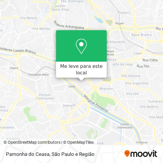 Pamonha do Ceasa mapa
