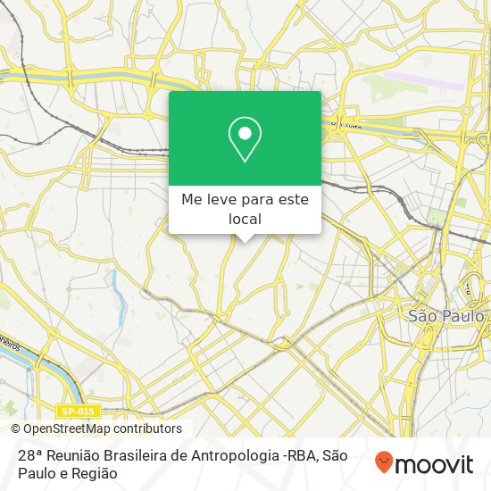 28ª Reunião Brasileira de Antropologia -RBA mapa