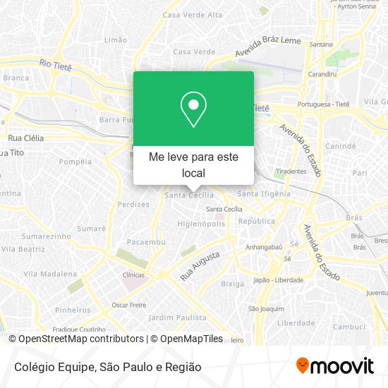 Colégio Equipe mapa