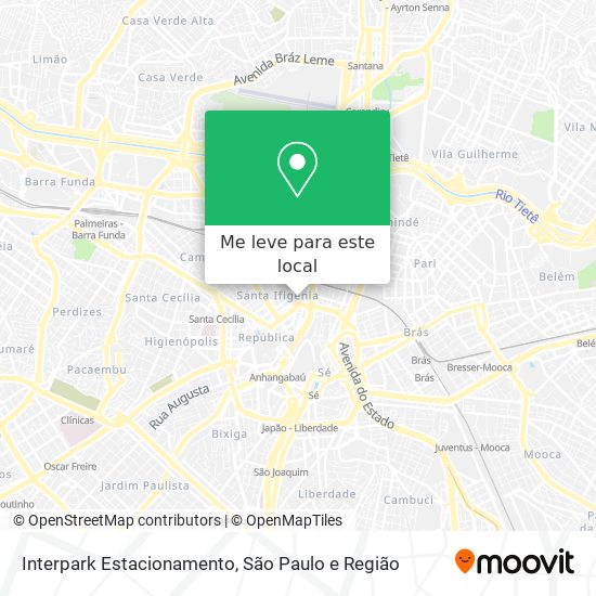 Interpark Estacionamento mapa