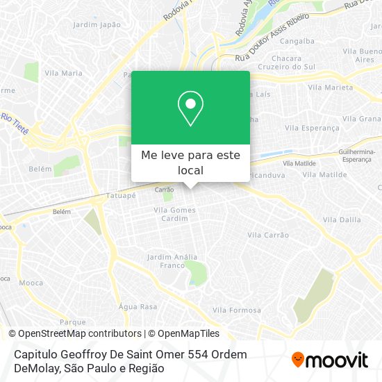 Capitulo Geoffroy De Saint Omer 554 Ordem DeMolay mapa