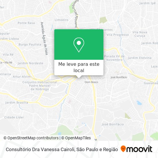 Consultório Dra Vanessa Cairoli mapa