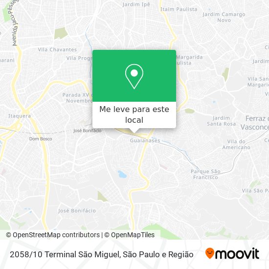 2058/10 Terminal São Miguel mapa