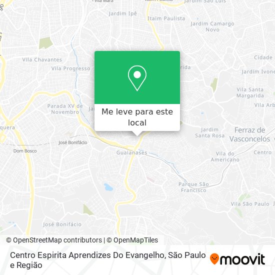 Centro Espirita Aprendizes Do Evangelho mapa