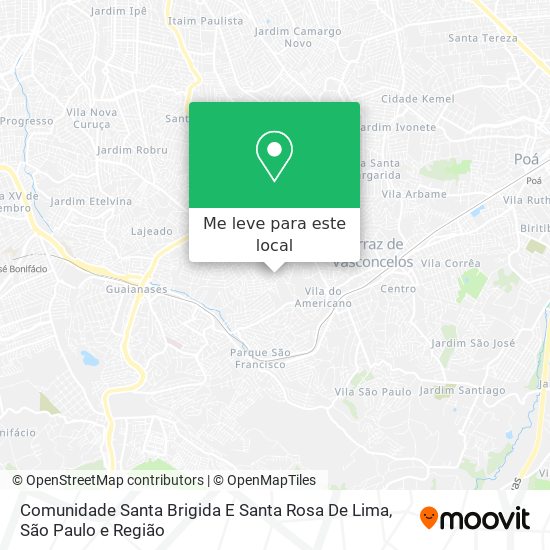 Comunidade Santa Brigida E Santa Rosa De Lima mapa