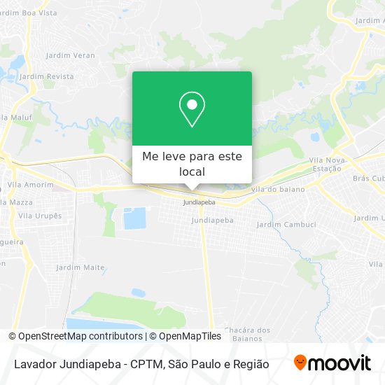 Lavador Jundiapeba - CPTM mapa