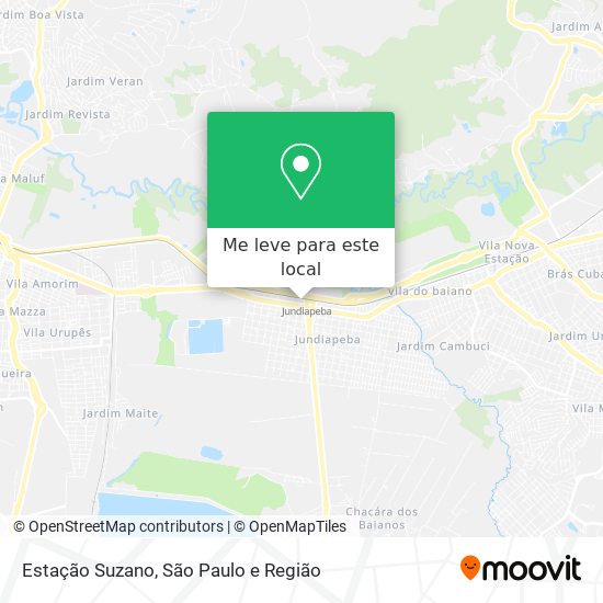Estação Suzano mapa