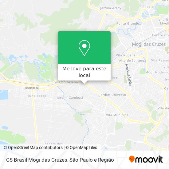 CS Brasil Mogi das Cruzes mapa