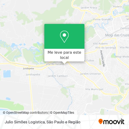 Julio Simões Logística mapa