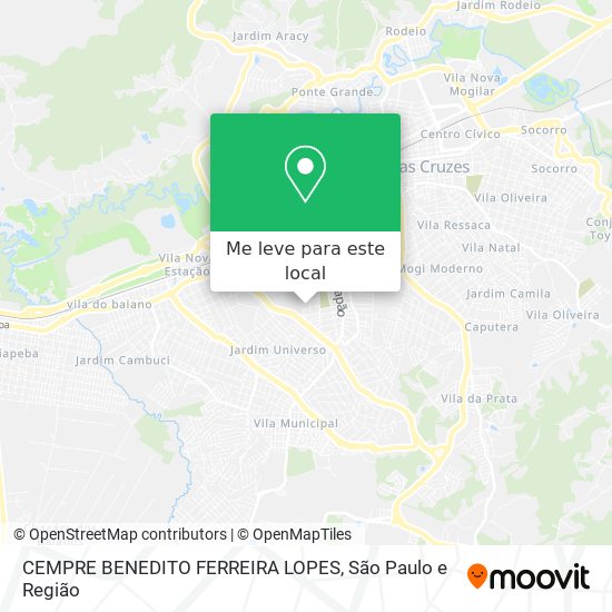 CEMPRE BENEDITO FERREIRA LOPES mapa
