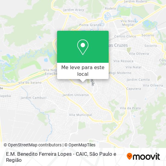 E.M. Benedito Ferreira Lopes - CAIC mapa