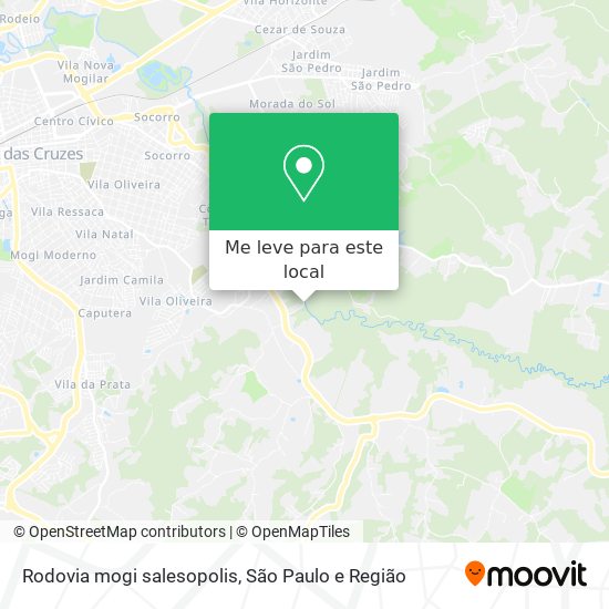 Rodovia mogi salesopolis mapa