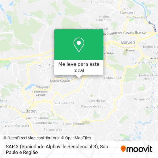 SAR 3 (Sociedade Alphaville Residencial 3) mapa