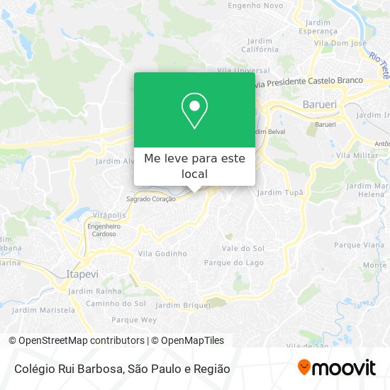 Colégio Rui Barbosa mapa