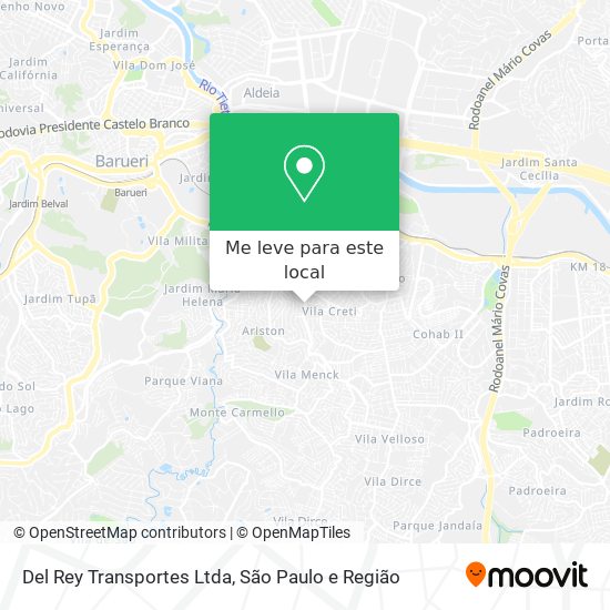 Del Rey Transportes Ltda mapa