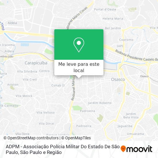 ADPM - Associação Polícia Militar Do Estado De São Paulo mapa