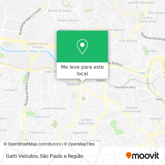 Gatti Veículos mapa