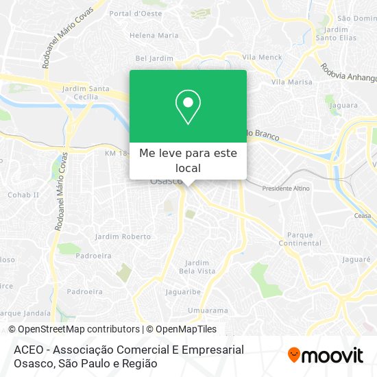 ACEO - Associação Comercial E Empresarial Osasco mapa