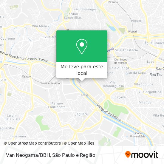 Van Neogama/BBH mapa