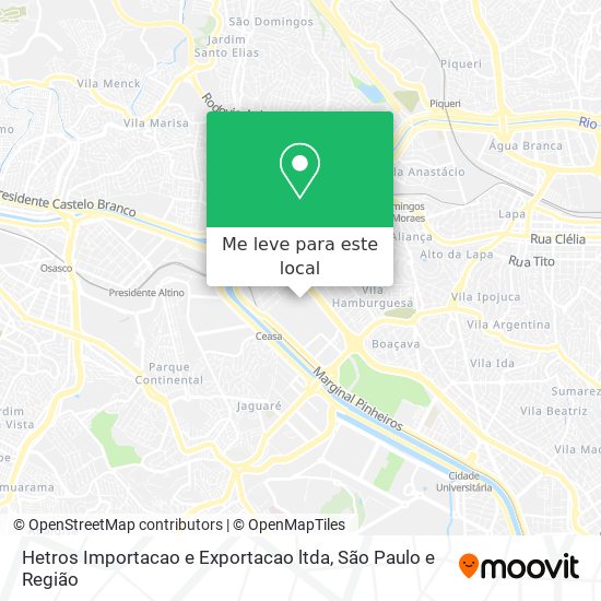 Hetros Importacao e Exportacao ltda mapa