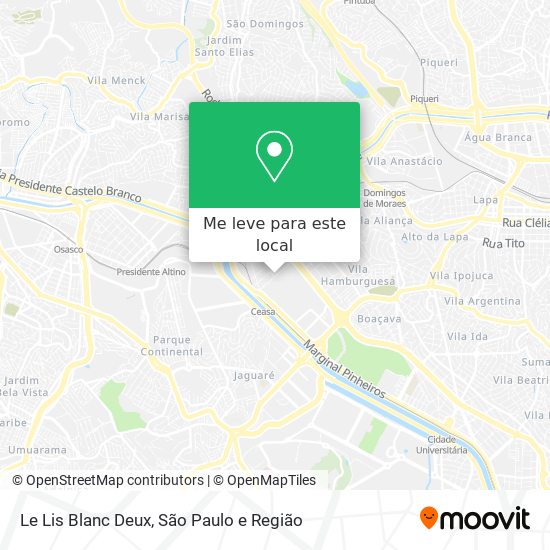 Le Lis Blanc Deux mapa