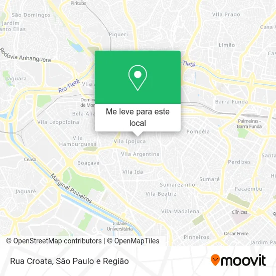 Rua Croata mapa