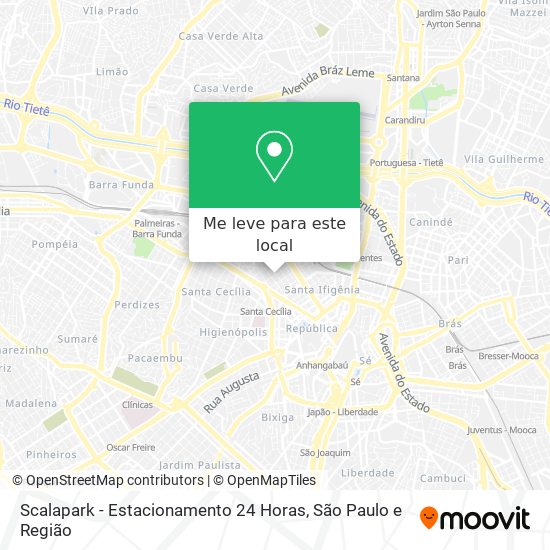 Scalapark - Estacionamento 24 Horas mapa