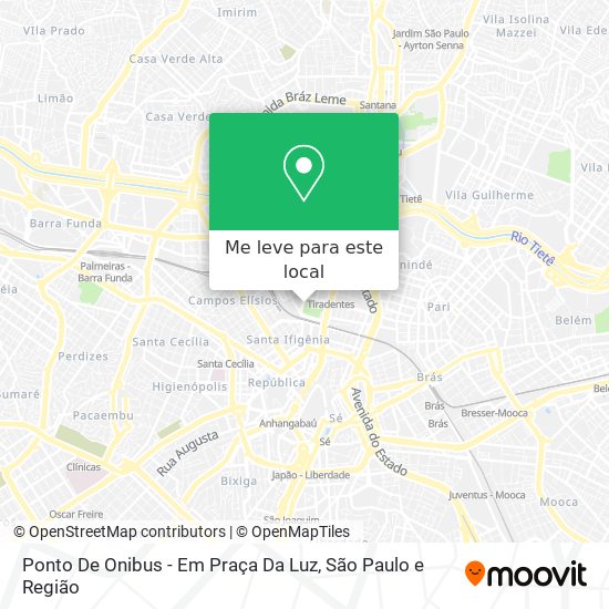 Ponto De Onibus - Em Praça Da Luz mapa