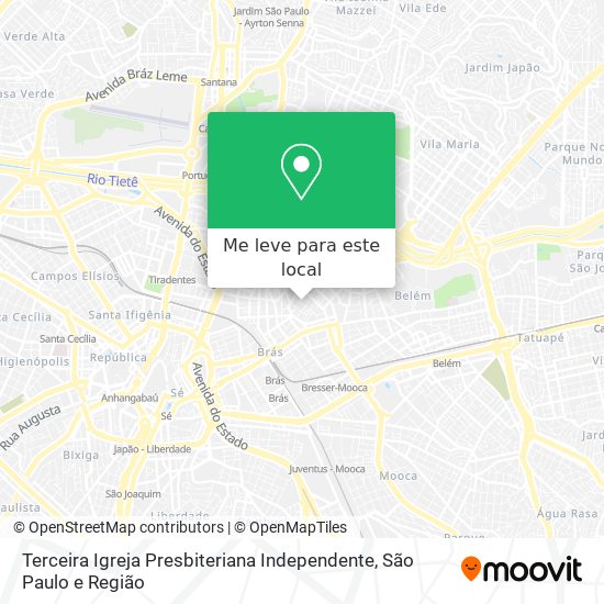 Terceira Igreja Presbiteriana Independente mapa