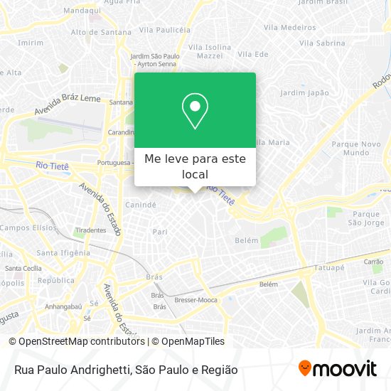 Rua Paulo Andrighetti mapa