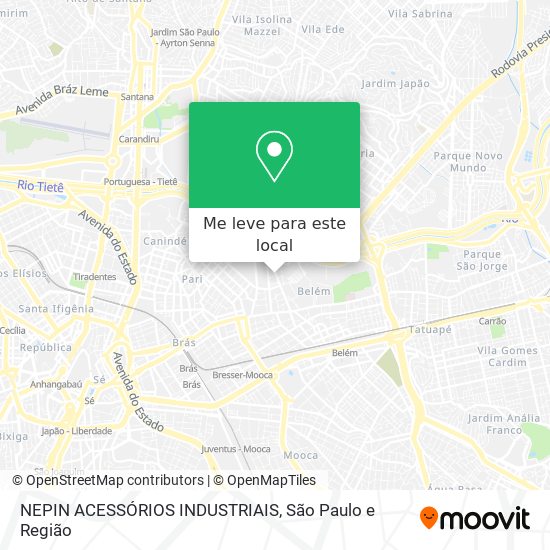 NEPIN ACESSÓRIOS INDUSTRIAIS mapa