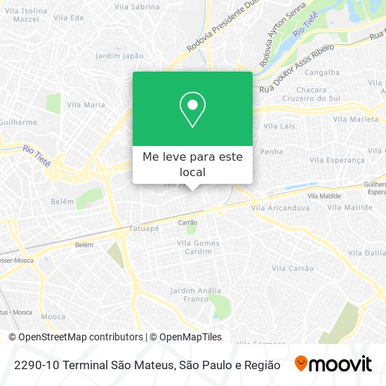 2290-10 Terminal São Mateus mapa