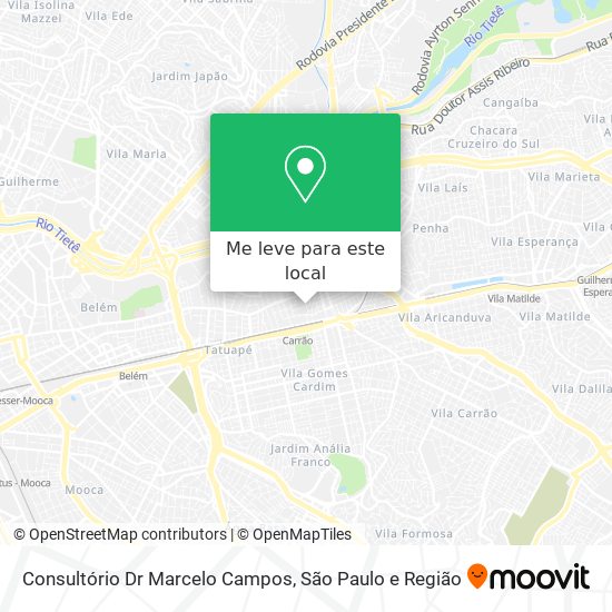 Consultório Dr Marcelo Campos mapa