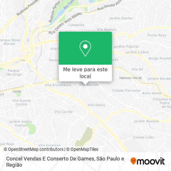 Concel Vendas E Conserto De Games mapa