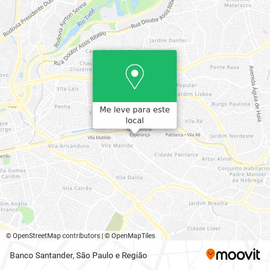 Banco Santander mapa