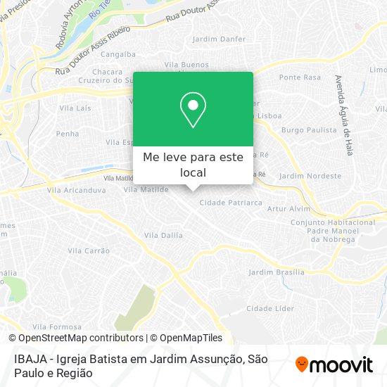IBAJA - Igreja Batista em Jardim Assunção mapa
