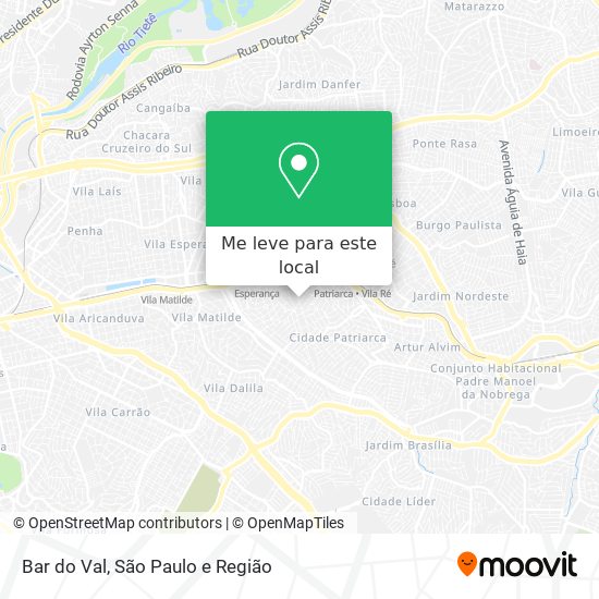 Bar do Val mapa
