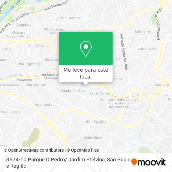 3574-10 Parque D Pedro/ Jardim Etelvina mapa