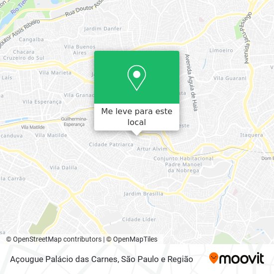 Açougue Palácio das Carnes mapa