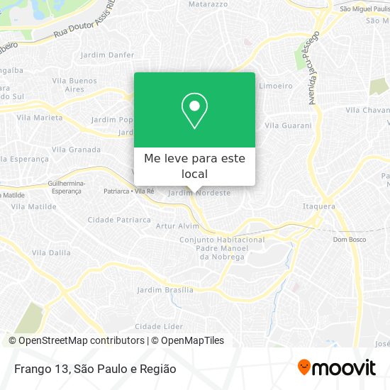 Frango 13 mapa