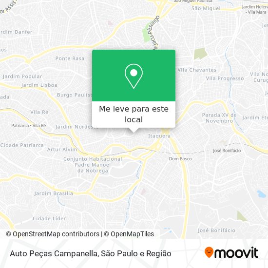 Auto Peças Campanella mapa